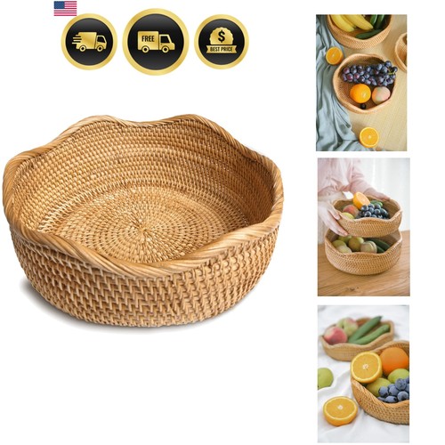 Handmade rattan bread baskets - bread,